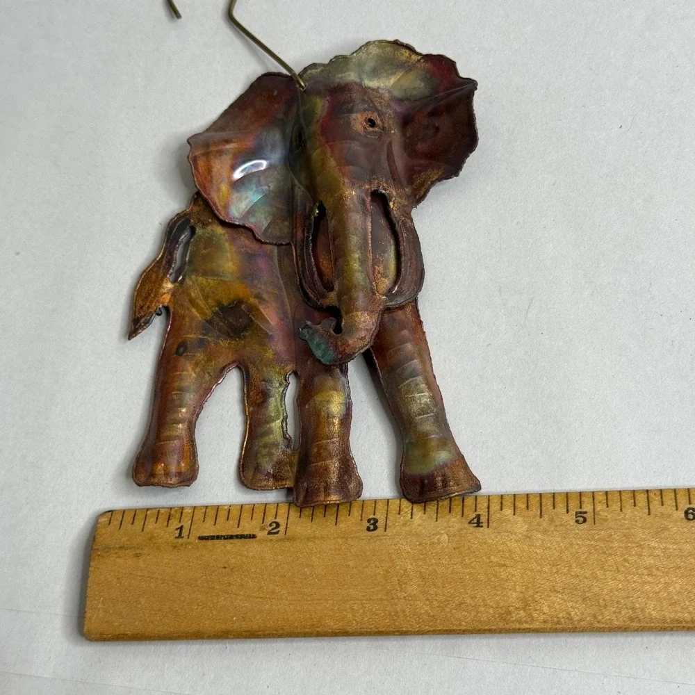 Handcrafted Metal Elephant Ornament Carnival Suncatcher Garden‎ Decor